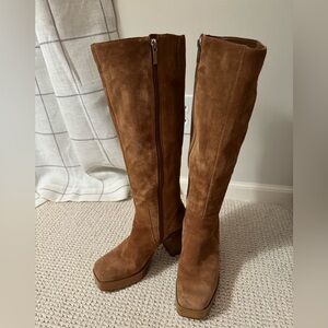 Gianni Bini Brown Heeled Boots